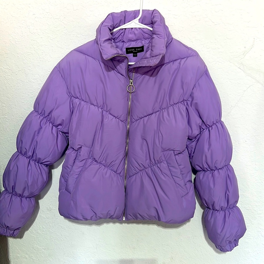 NWT size Medium Lavender Puffer Coat